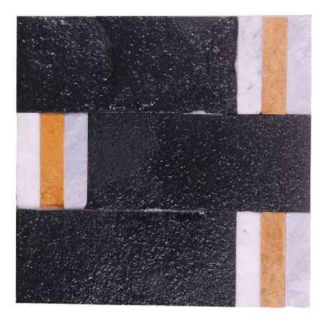 Natural Elevation Stone Mural | Combination Of Dark And White Sections 3D Pattern