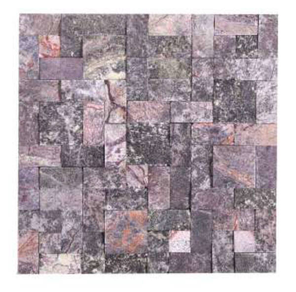 Natural Elevation Stone Mural | Ceramic Matte Stone Cladding Design 3D Pattern