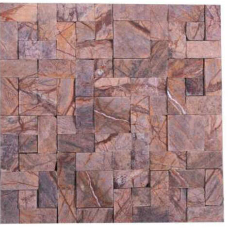 Natural Elevation Stone Mural | Rockface Rainforest Brown Design 3D Pattern