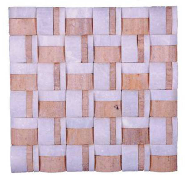 Natural Elevation Stone Mural | Brown & White Natural Stone | Multicolor Textured Wall Art