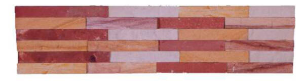 Natural Elevation Stone Mural | Bricks wall texture 3D Wall Panel Design