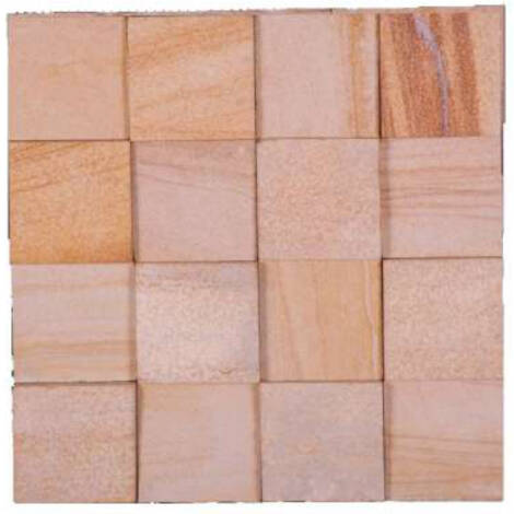 Natural Elevation Stone Mural | IN & OUT Squire Design | 3D Pattern Wall Tile