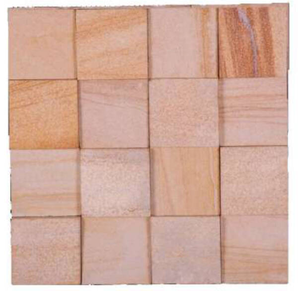 Natural Elevation Stone Mural | IN & OUT Squire Design | 3D Pattern Wall Tile