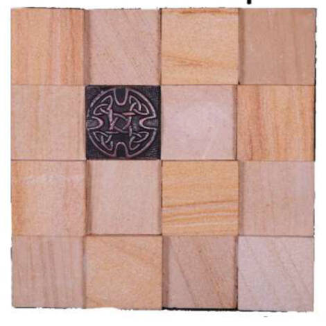 Natural Elevation Stone Mural | Metal Mosaic Wall Tiles Pattern | 3D Design