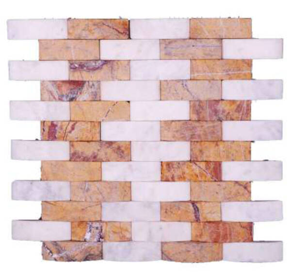 Natural Elevation Stone Mural | Sandstone White Marble | Colorful Elevation Marble Wall