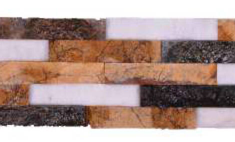 Natural Elevation Stone Mural | Multi Color Home Decorative 3d Elevation Stone