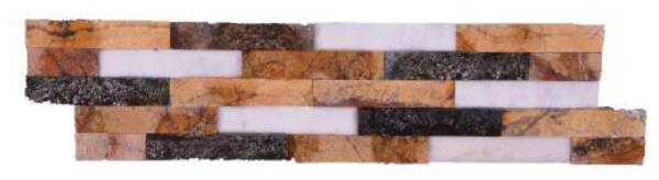 Natural Elevation Stone Mural | Multi Color Home Decorative 3d Elevation Stone