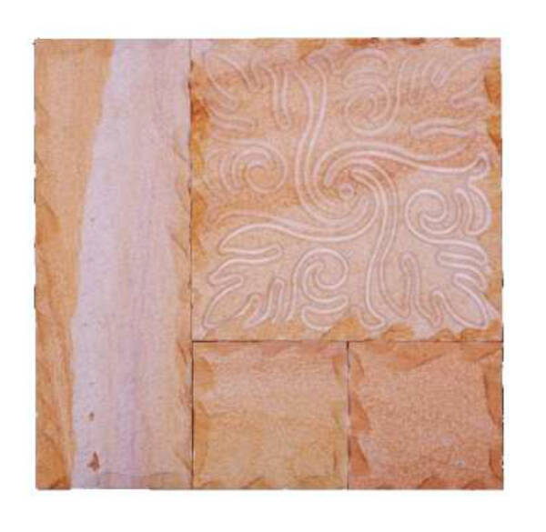 Natural Elevation Stone Mural | Stone Wall Background Quality Digital Printing Tiles | 3D Pattern - Image 2