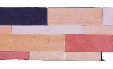 Natural Elevation Stone Mural | Multi-Color Home Decorative 3D Stone Wall Art